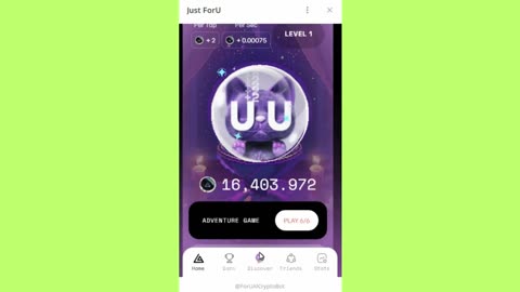 big mining miniapp bot telegram just for u
