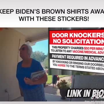 Door Knockers Went Away With This Warning Sign