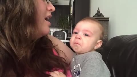 baby gets emotional !!! ❤