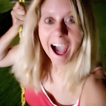 On a swing in Pasadena