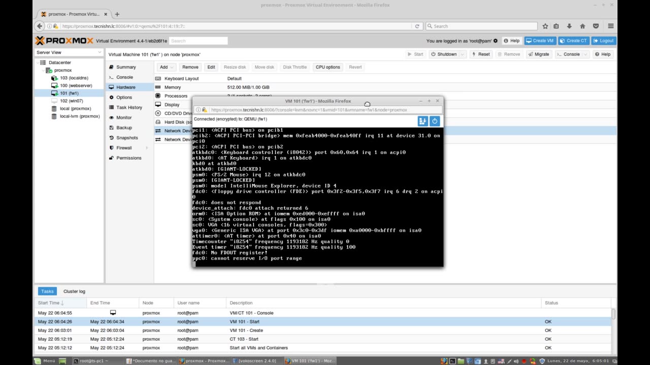 Proxmox + pfSense: Interfaces Virtuales, Enrutamiento, Enmascaramiento (NAT), Firewall, DHCP y DNS