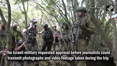 Israeli Army takes journalists to Hezbollah Tunnel near UN Post; claims violatio