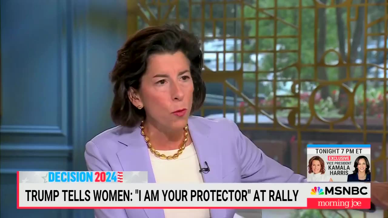 Harris-Biden Commerce Secretary Gina Raimondo calls for Trump to be extinguished