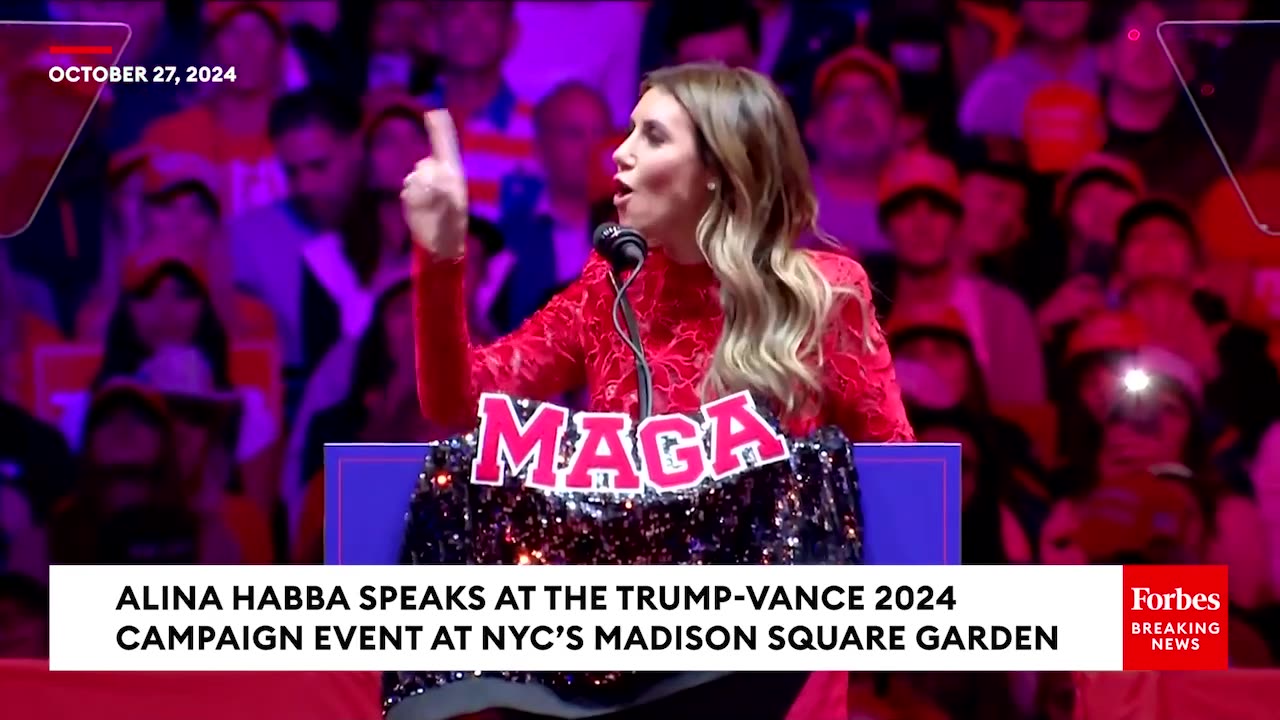 BREAKING- Alina Habba Goes Nuclear On Kamala Harris At Trump's Madison Square Garden Rally In NYC