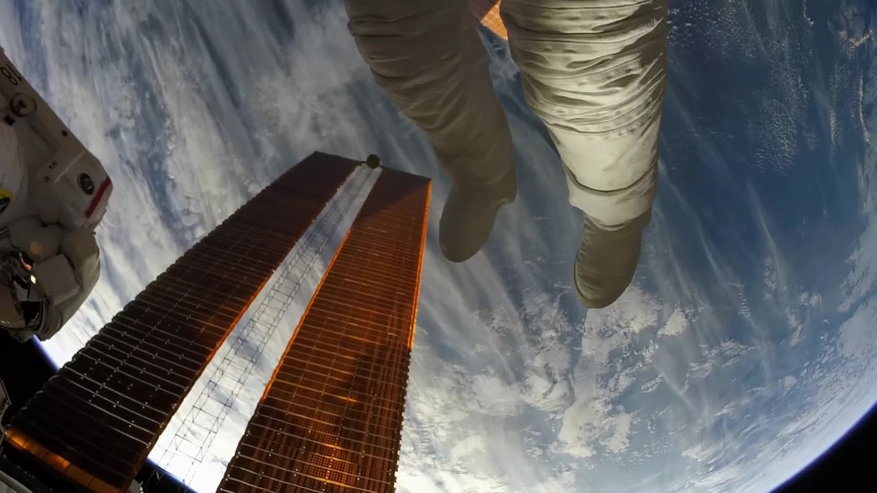 The view that Astronauts have outside the International Space Station (GoPro)