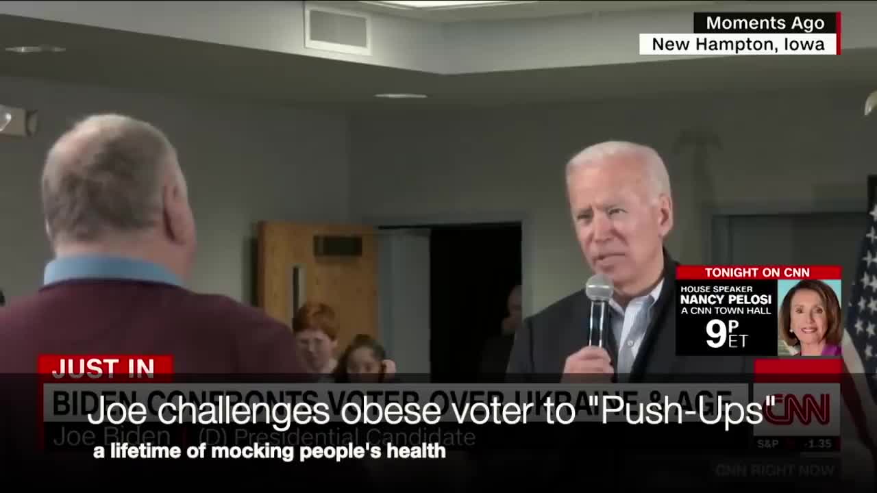 BIDEN MOCKS FAT PEOPLE.