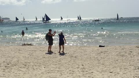 Boracay beach trip before Corona 19. Beautiful beach