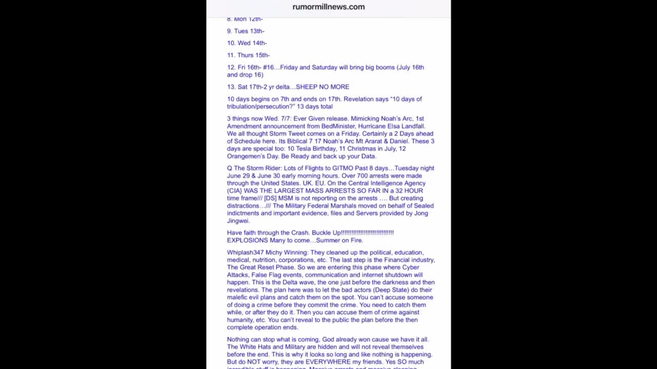 -SITUATION UPDATE 7/6/21