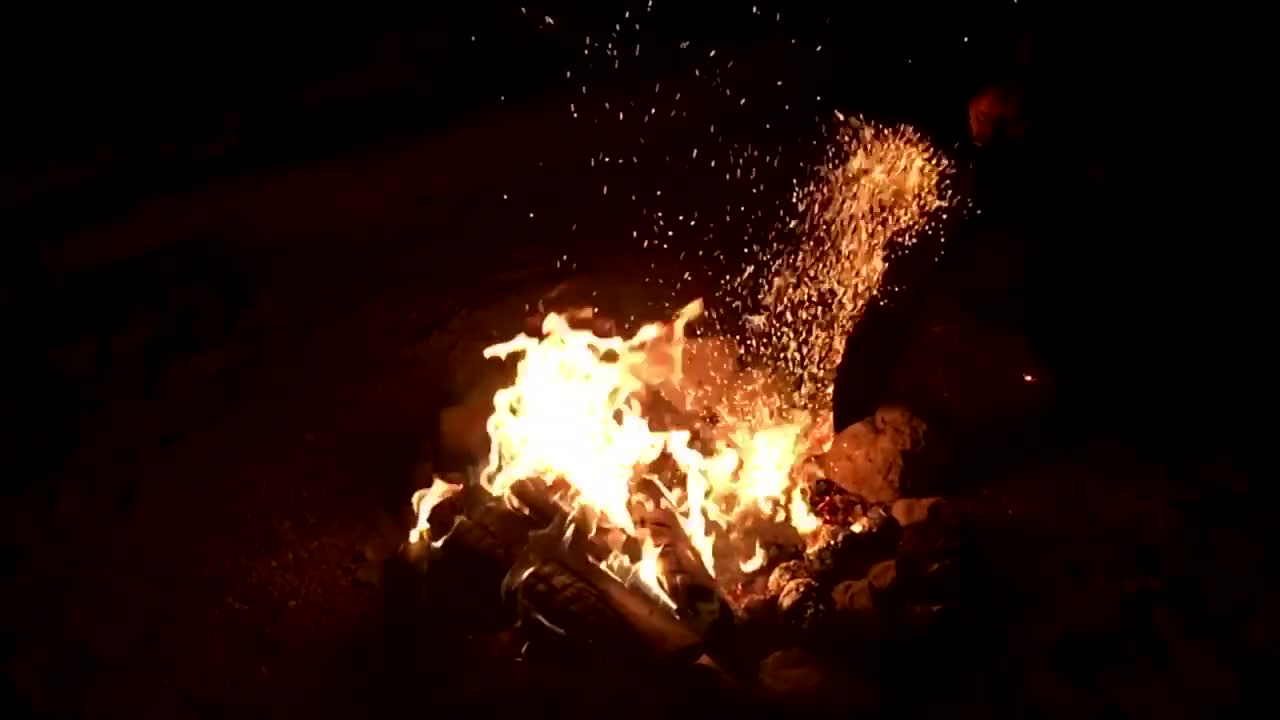 Slow Motion Video Of Bonfire