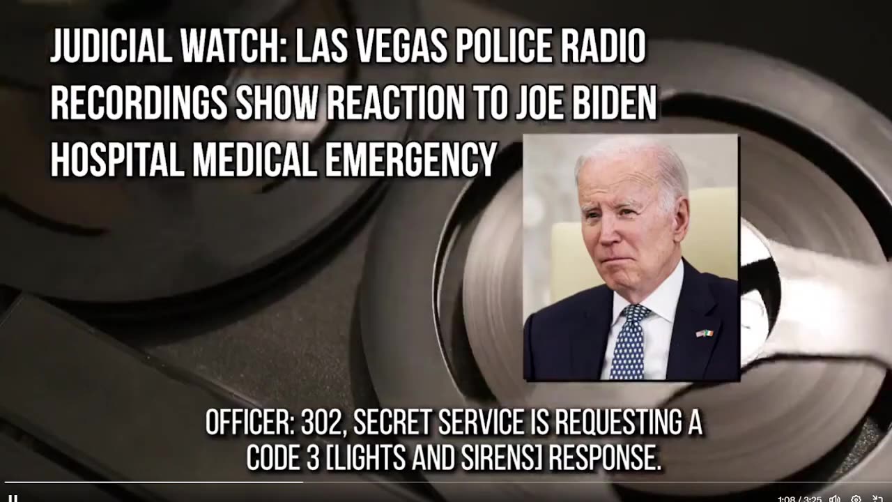 BREAKING: Âm thanh mới từ Sở Cảnh sát Las Vegas báo cáo trường hợp khẩn cấp y tế cho @JoeBiden.