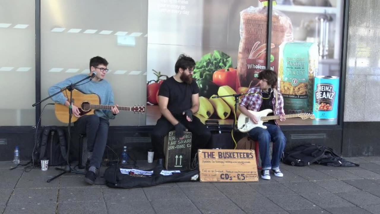 Busketeer Band Busking in the Ocean City 19th October 2018. 4.