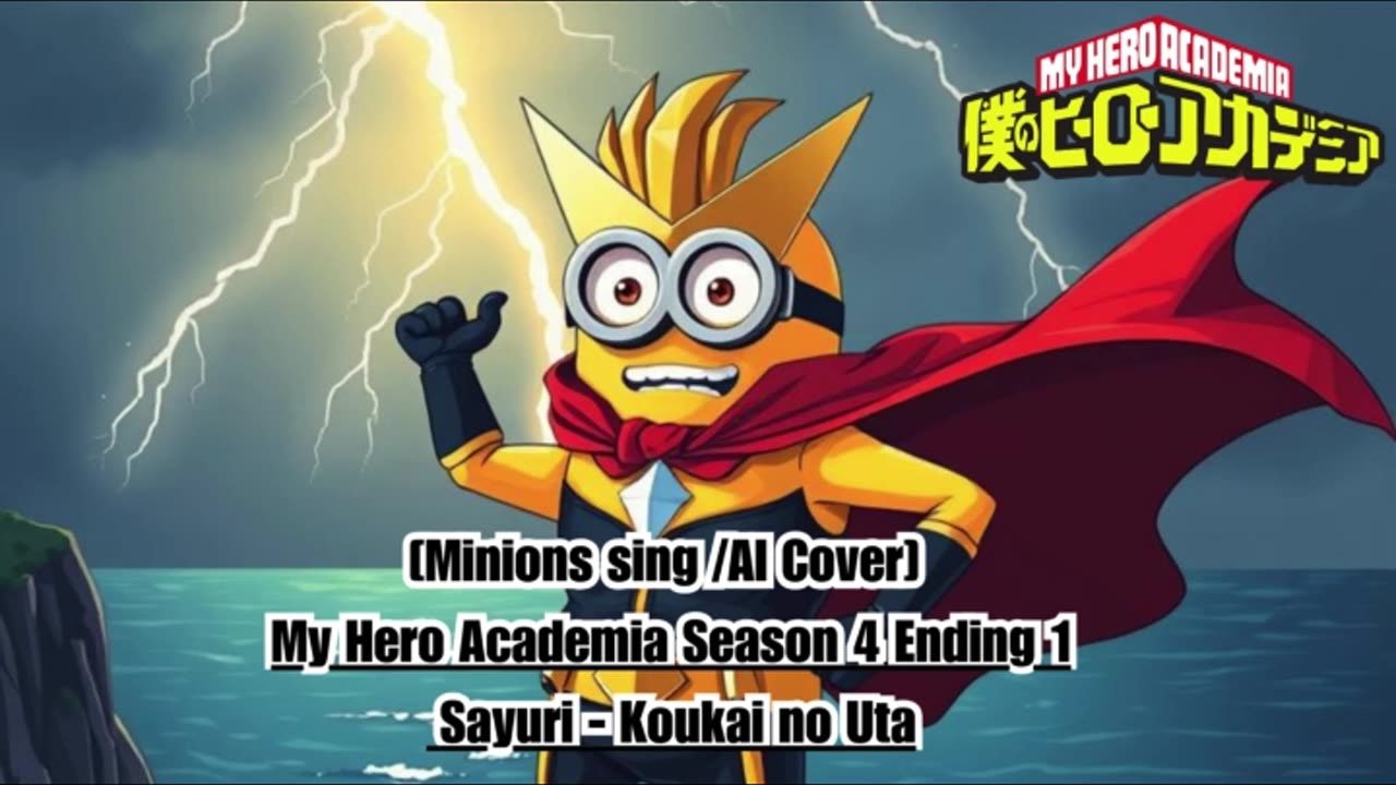 [Minions sing/AI Cover] My Hero Academia Season 4 Ending 1 Sayuri - Koukai no Uta