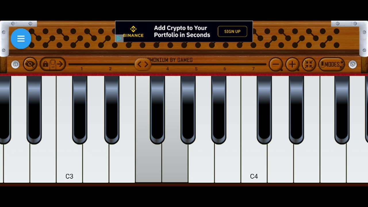 Learn harmonium with an app p1