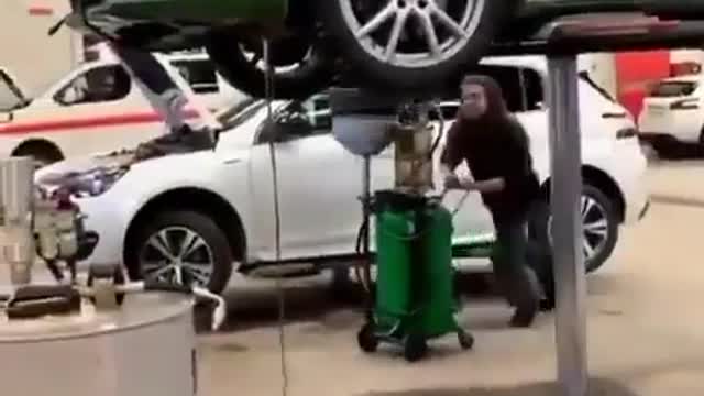 Its his first day on the job
