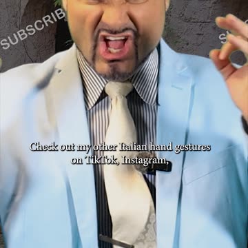 Italian hand gestures! This one means "The hell with you"