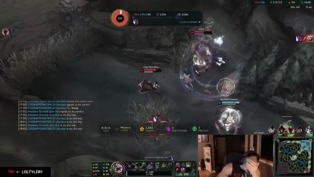 Tyler1 runs it down as soraka then contemplates his life