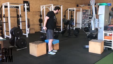 1leg Squat to Box