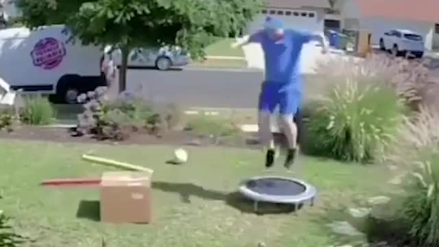 Funny Guy Jumping