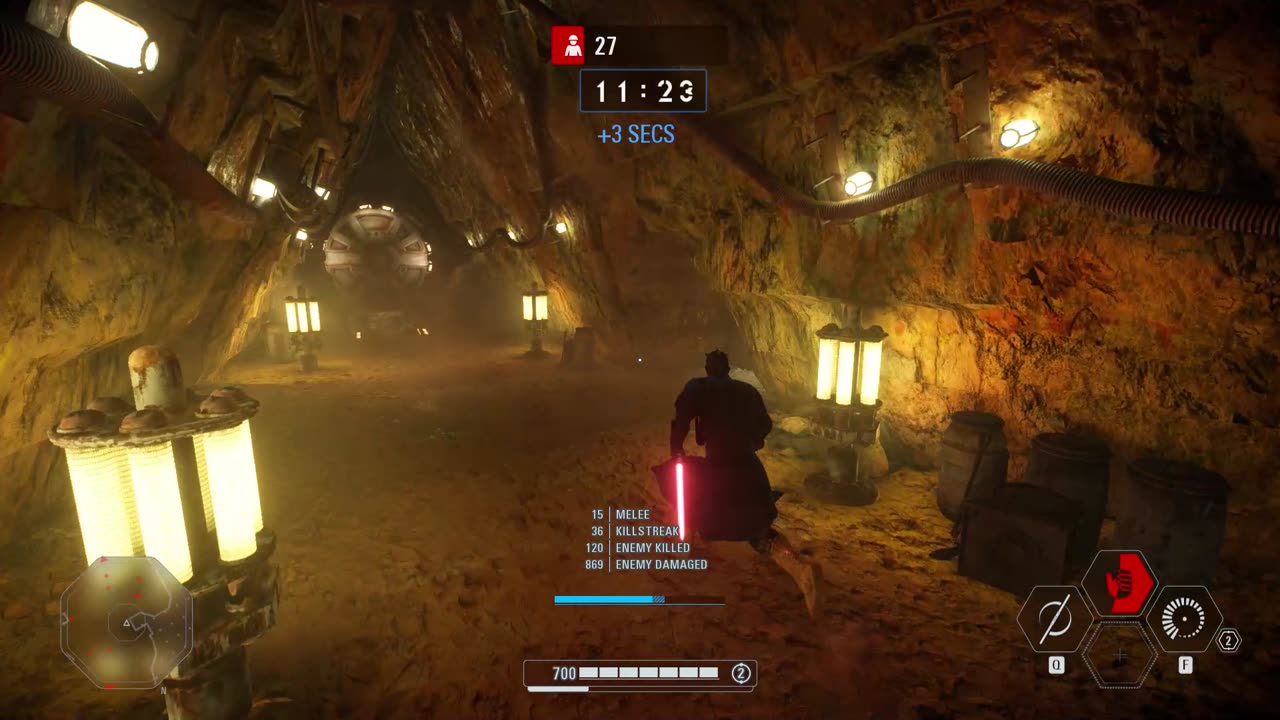 SWBF2 2017: Arcade Onslaught Darth Maul Kessel Gameplay