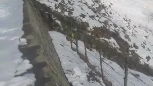 Snow Sliding at Jabbad Kashmir