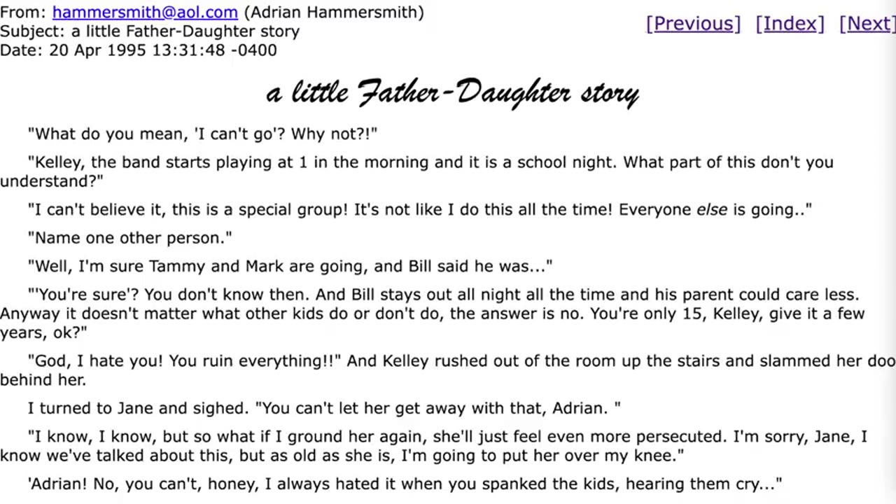 A Little Father-Daughter Story by Adrian Hammersmith