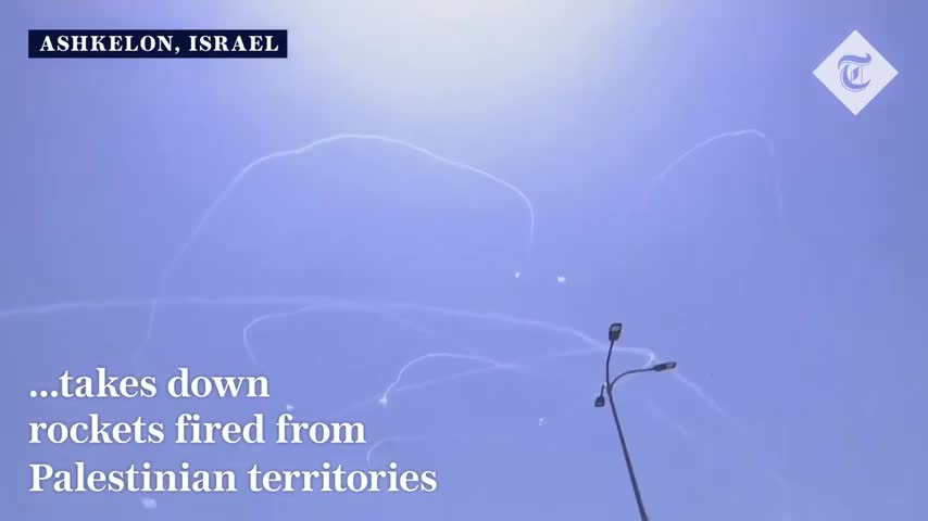 Israel iron dome intercept rockets