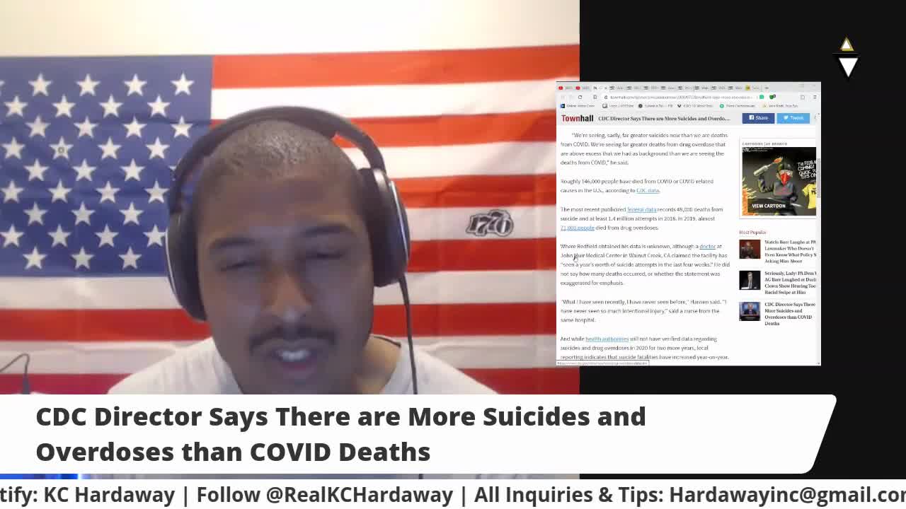 CDC Director Says There Are More Suicides & Overdoses Than COVID Deaths
