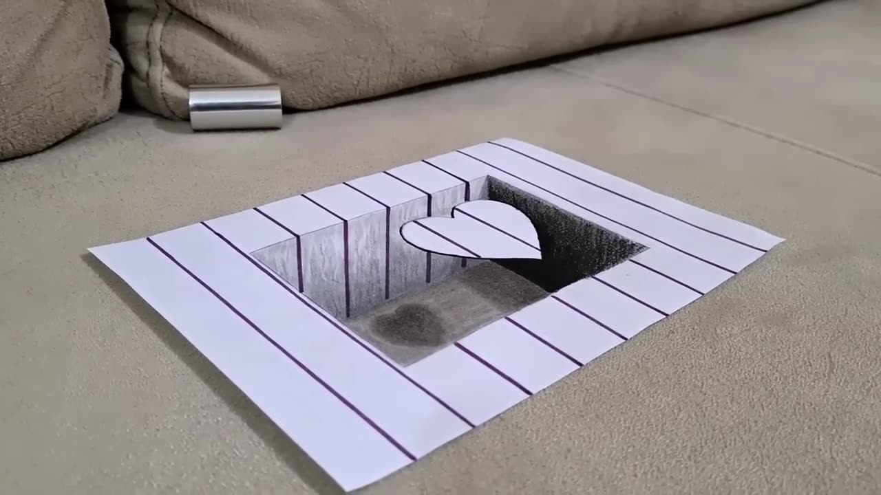 Easy 3d Drawing On Paper