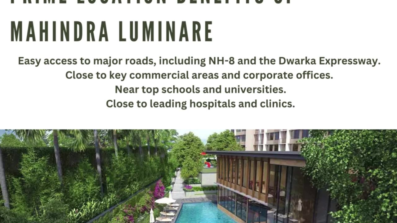 A Closer Look at Mahindra Luminare Sector 59 Gurgaon Features