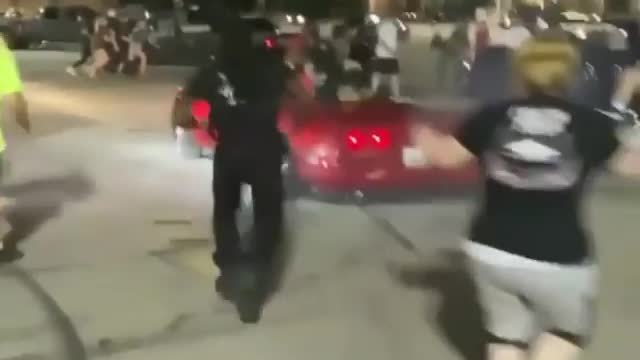 Drunk Supercar owner run his car badly in public - shocking video