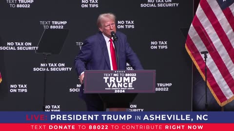 Trump Rally in North Carolina: President Trump in Asheville, NC