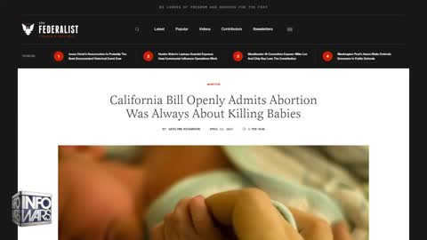 BREAKING California Dems Propose Law Making It Legal To Kill 2 Week Old Baby.