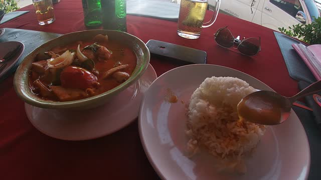 Samui dinner. tom yam