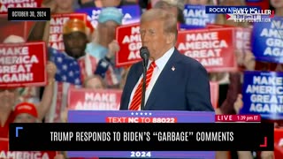 Trump Responds To Biden's "Garbage" Comments