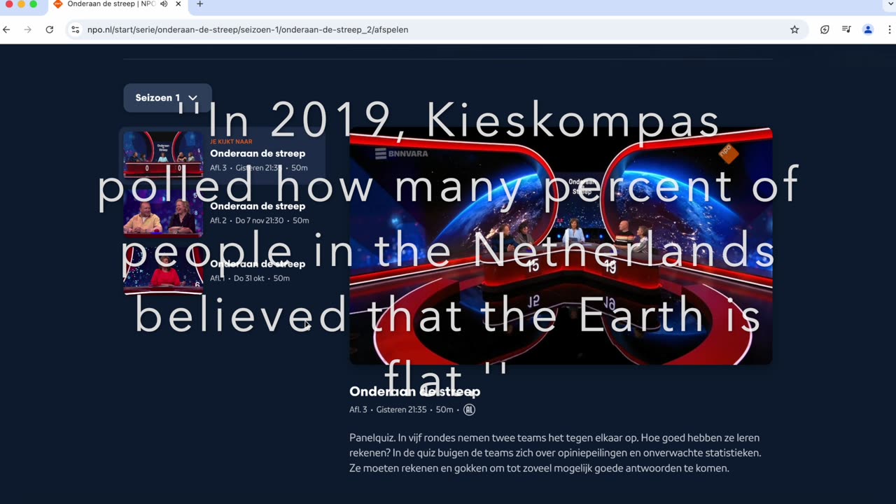 Propaganda Against Flat Earth On Dutch TV!