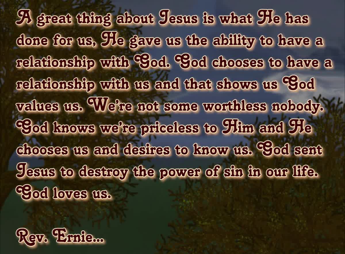 Daily Message from Rev. Ernie, April 13 2022