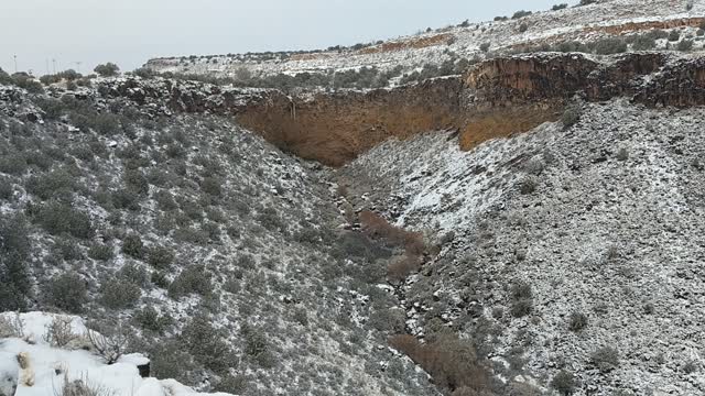 Snow on the Mesa in New Mexico