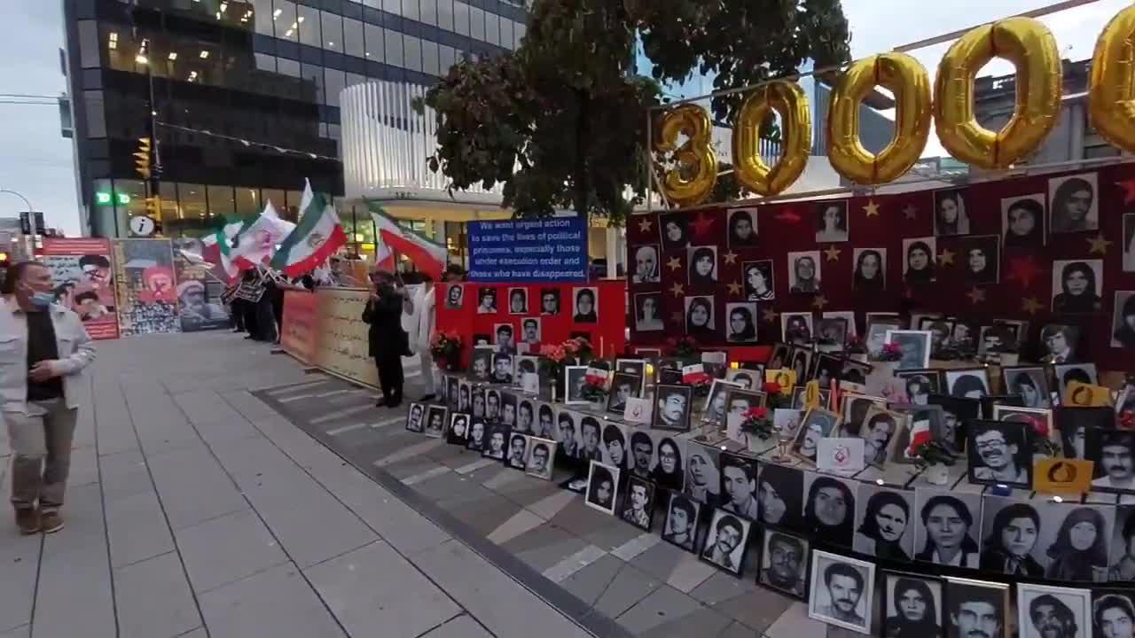 Iranians in Vancouver protesting regime president's speech at UNGA