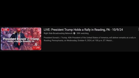 LIVE: President Trump ​H​olds a Rally in ​R​eading, PA - 10/9/24