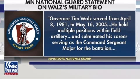 Tim Walz’s Military record in question