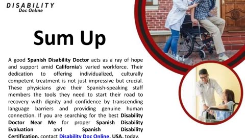 How Disability Doctors Support Spanish Employees In California