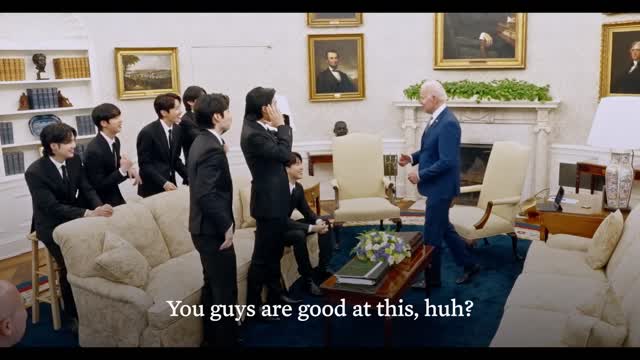 BTS MEET AMERIKI PRESIDENT JOEBAIDAN