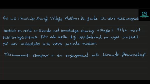 Gå med i Knolwedge Sharing Village platform