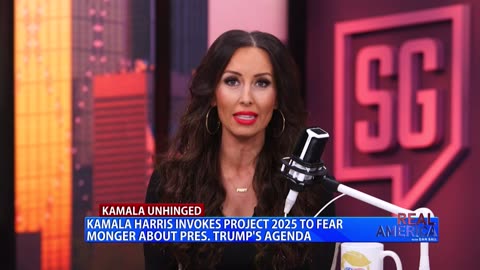 REAL AMERICA -- Guest Host Breanna Morello W/ Sara Gonzalez Discussing Unhinged Kamala, 10/16/24
