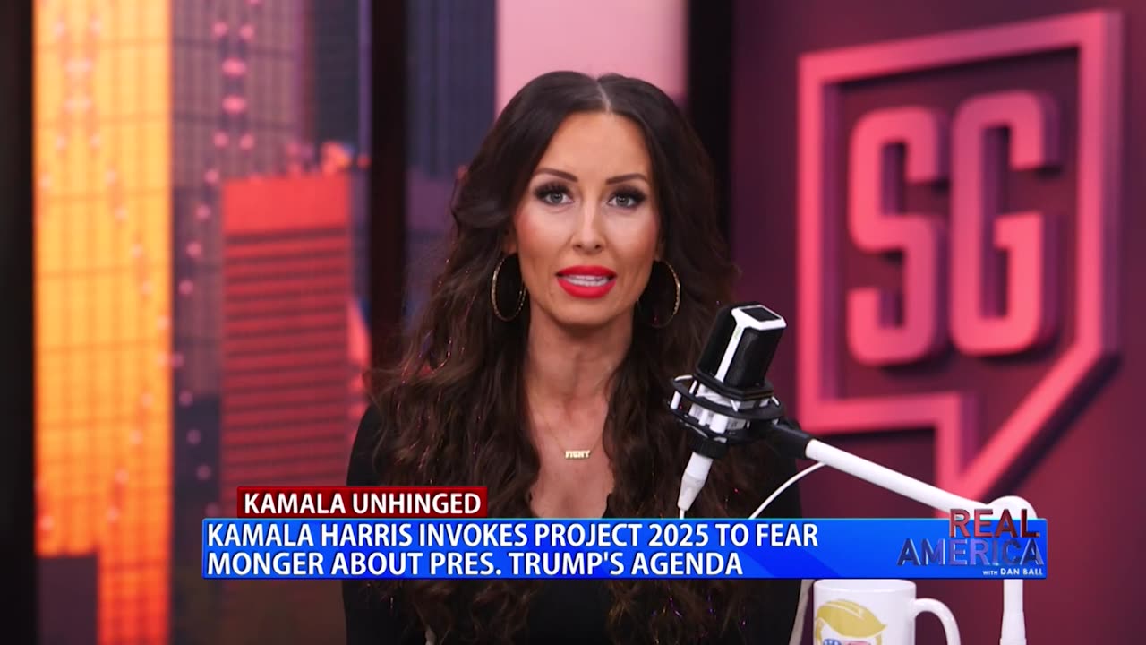 REAL AMERICA -- Guest Host Breanna Morello W/ Sara Gonzalez Discussing Unhinged Kamala, 10/16/24