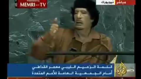 Gaddafi on the murder of JFK