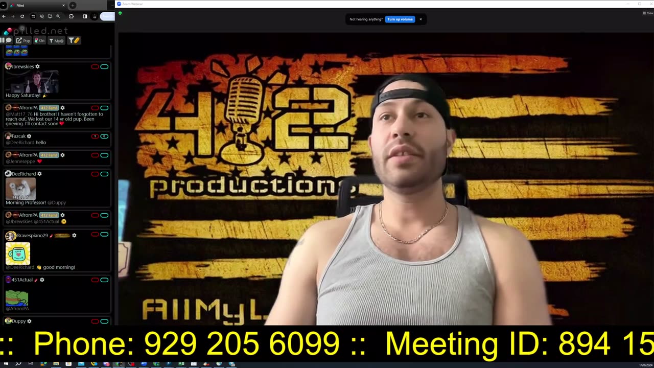 Saturday morning chat w/ 412