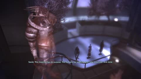 Shepard & Crew Meeting The Council For The First Time In Citadel Mass Effect Mod Game-Play