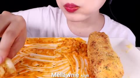 ASMR GIANT CHEESE STICKS, CHEESY CARBO FIRE NOODLES