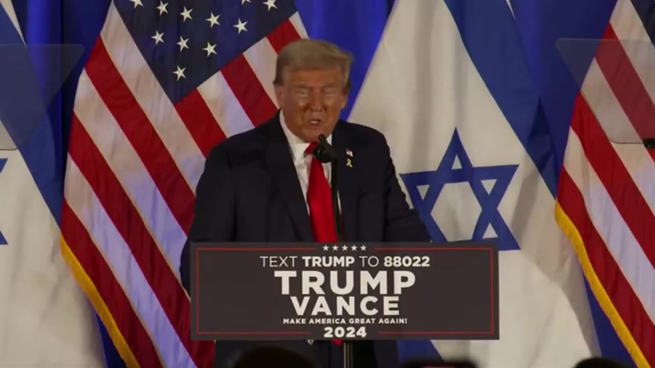 Trump at October 7 Remembrance Event in Miami Florida